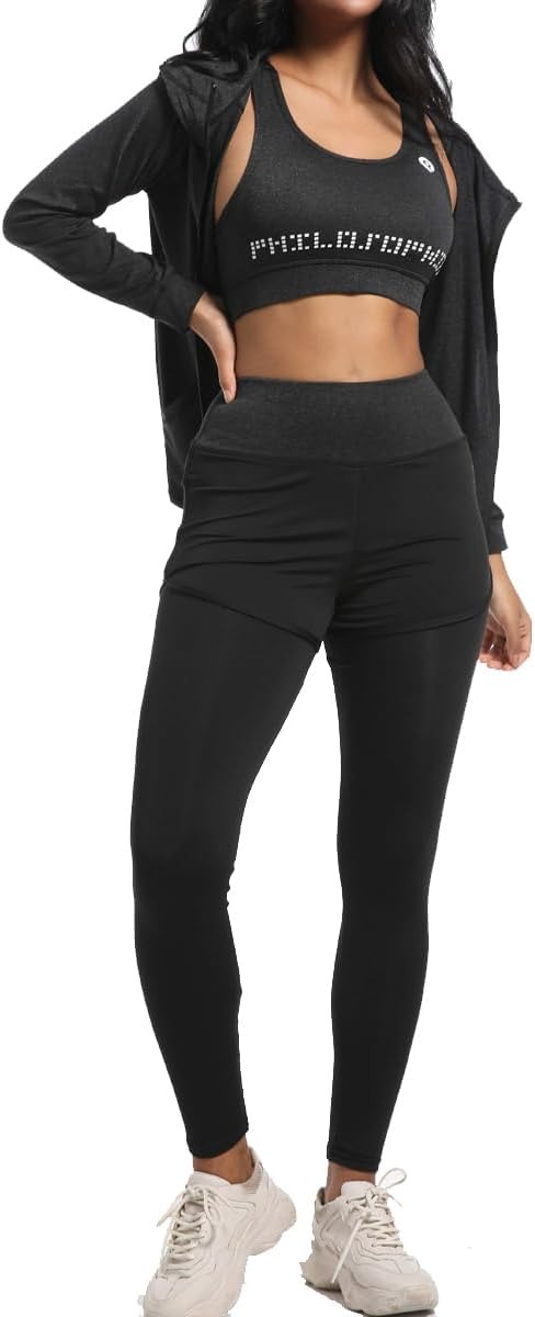 Tracksuit Womens Full Set Gym Sets Sport Running Exercise Workout Yoga Outfits - Image 3