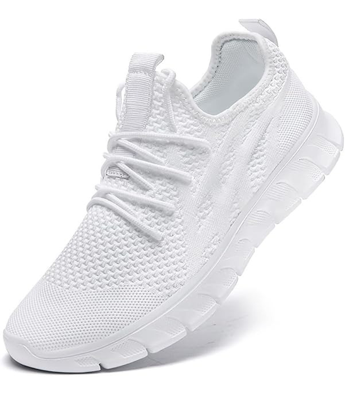 Men's Sports Shoes Breathable Road Running Shoes Lightweight Men's Casual Shoes Non-Slip Tennis ShoesFlat