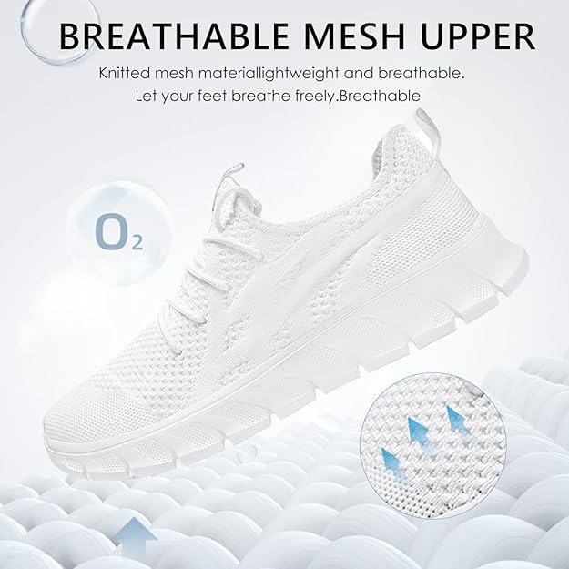 Men's Sports Shoes Breathable Road Running Shoes Lightweight Men's Casual Shoes Non-Slip Tennis ShoesFlat - Image 3