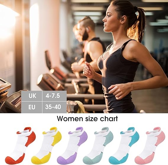 Women's Athletic Socks Women's Sports Socks Breathable Ladies Trainer Sock for Running Walking - Image 4