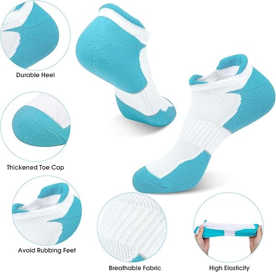 Women's Athletic Socks Women's Sports Socks Breathable Ladies Trainer Sock for Running Walking - Image 3